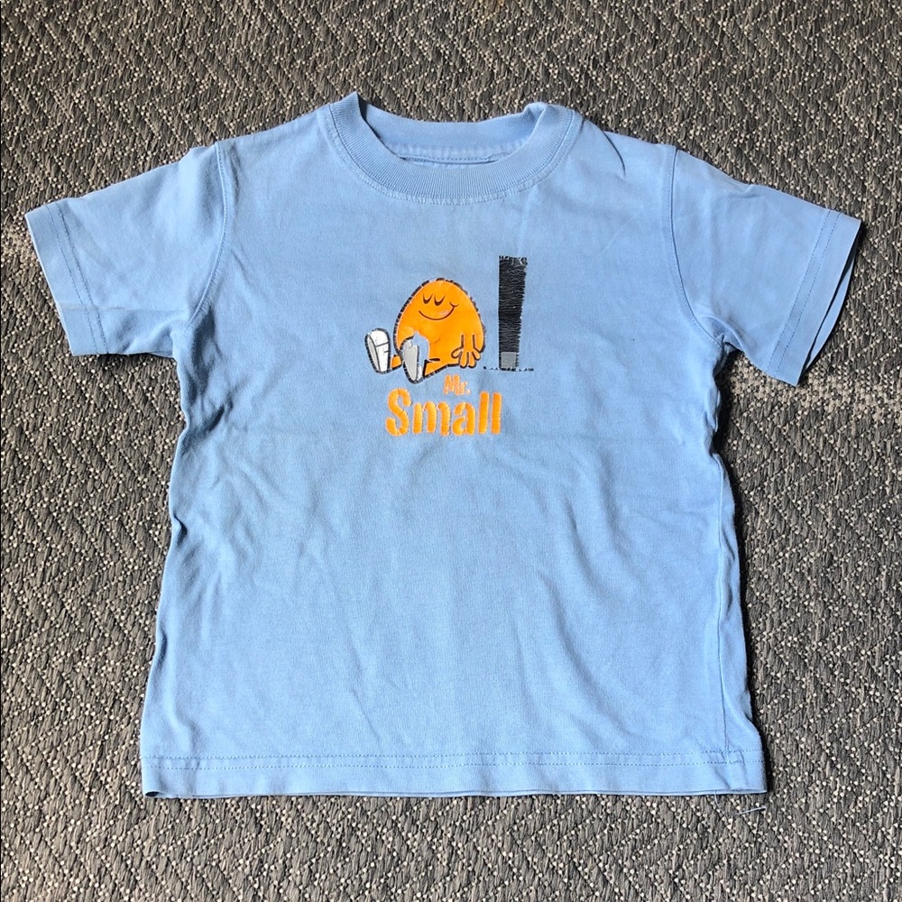 Little Miss Light Blue Tee with Orange Character